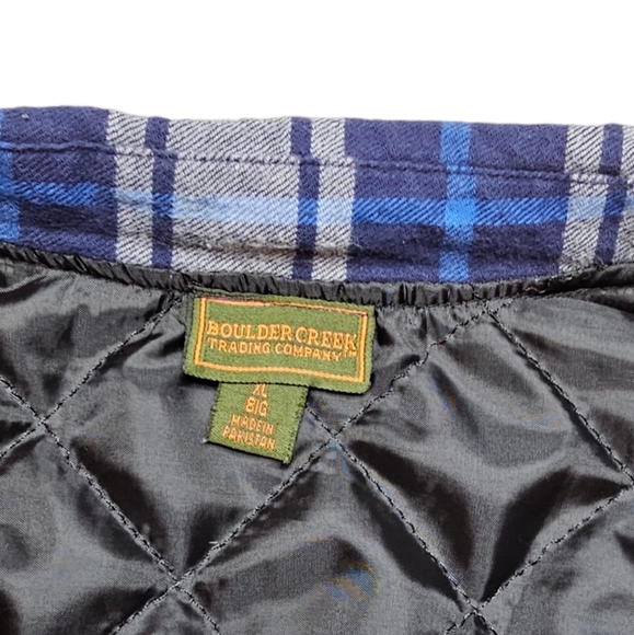 Boulder Creek Trading Company Quilt Lined Shacket Zipper and Snap Closure XL Big - Picture 4 of 9